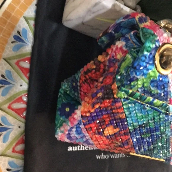 kurt Geiger London Mini Kensington Crystal Shoulder Bag - Picture 12 of 16